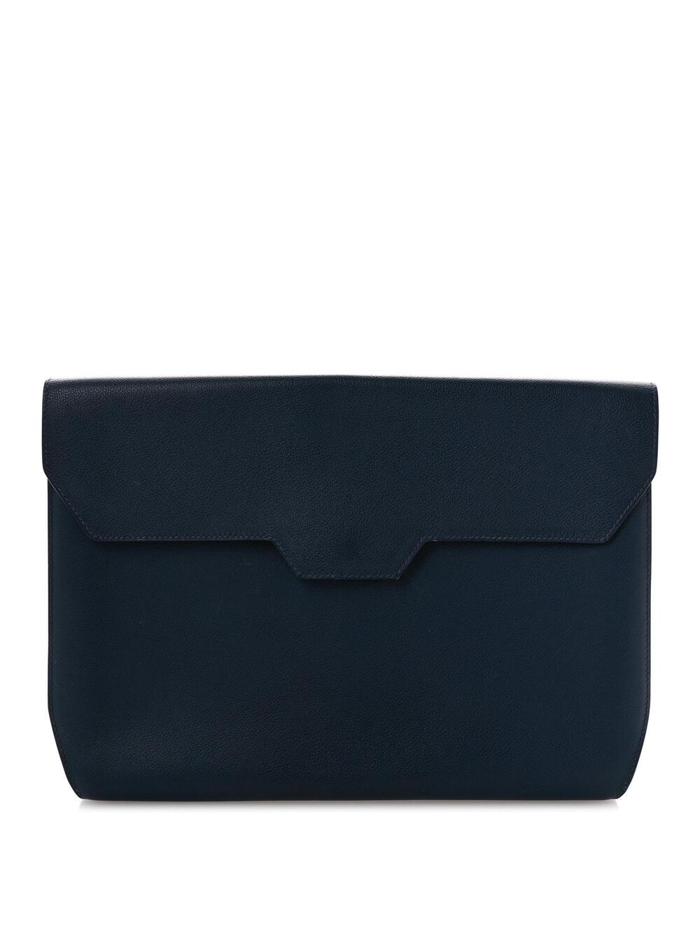 Hermes Evercolor Flash Pouch Bleu #270677H17B